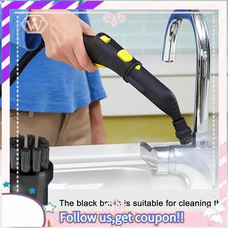 Durable Steam Cleaner Round Brush Power Nozzle Head O Ring Mop Rag For Karcher SC1/SC2/SC3/SC4/SC5 Steam Cleaner Parts