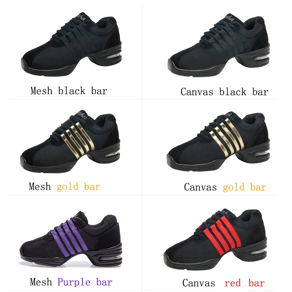 New modern dance Dance Sneakers soft bottom ballroom jazz sneakers breathable outdoor women's shoes size 34-43