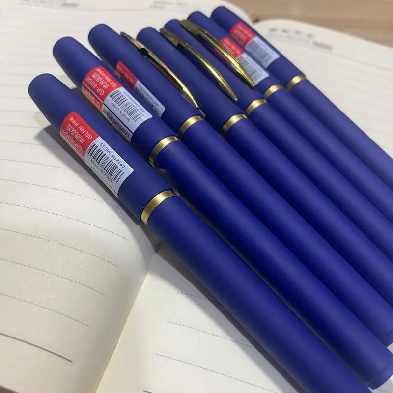 13pcs Large Capacity Blue Gel Pens 0.7mm Blue Ink Signature Pen and Refills Office Stationery School Supplies