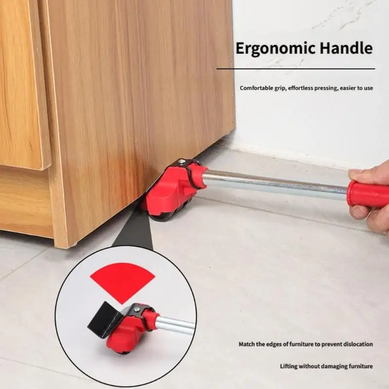 

8PCS Multiple Directional ABS Moving Wheel Home Moving Equipment for Smooth Furniture Transport in Tight Space M4YD
