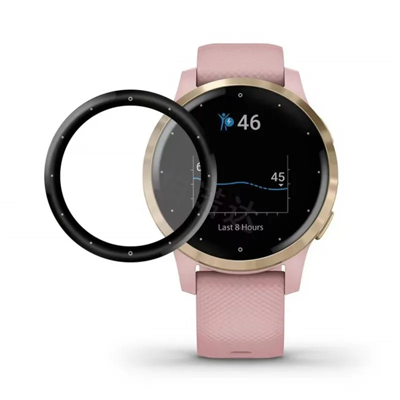 Film For Garmin Vivoactive 4 /Active Screen Protector Cover 3D Curved Composite Anti-Scratch Films For Vivoactive 4S /Active S