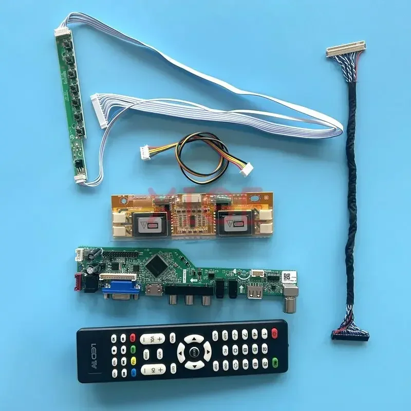 

Driver Controller Board Fit LTM170E5 LTM170E6 LTM170E8 Kit AV+HDMI+VGA+IR+USB LCD Monitor 1280*1024 30-Pin LVDS TV Analog 4CCFL