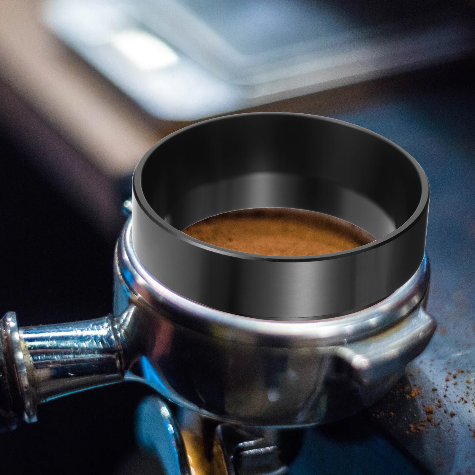 

Stainless Steel Coffee Dosing Ring for Home Shop Prevents Mess Smooth Surface Magnetic Design Suitable Coffee Machine Handle