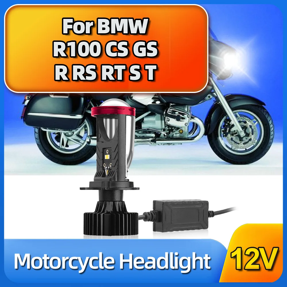 

For BMW R100 R100CS R100GS R RS RT S T 1978-1985,1988-1995 Motorcycle H4 LED Projector Mini Lens Headlight Bulb 30000LM Turbo