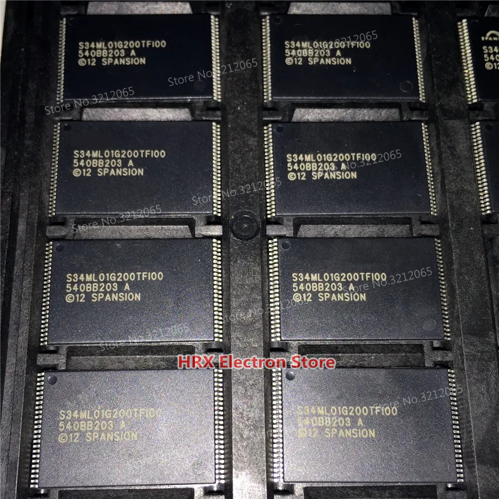 

100% New Original S34ML01G200TFI00 S34ML01G100TFI00 TSOP48 NAND Flash CHIP 5PCS