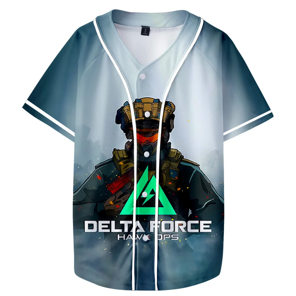 Delta Force Cosplay Unisex Fashion Casual Short Sleeve Tee Tops Popular Streetwear Blusa