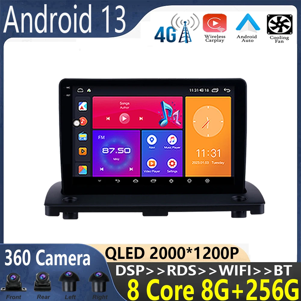 

9 inch android 13 For Volvo XC90 2004-2013 Car Radio Multimedia Video Player Navigation stereo GPS WIFI+4G QLED BT5.0