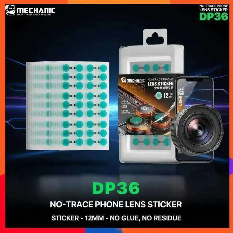 

MECHANIC 360Pcs No Trace Lens Sticker Set Blue Light Blocking Film Dust Protection for Phone Rear Camera Lens Repair Shop Supply