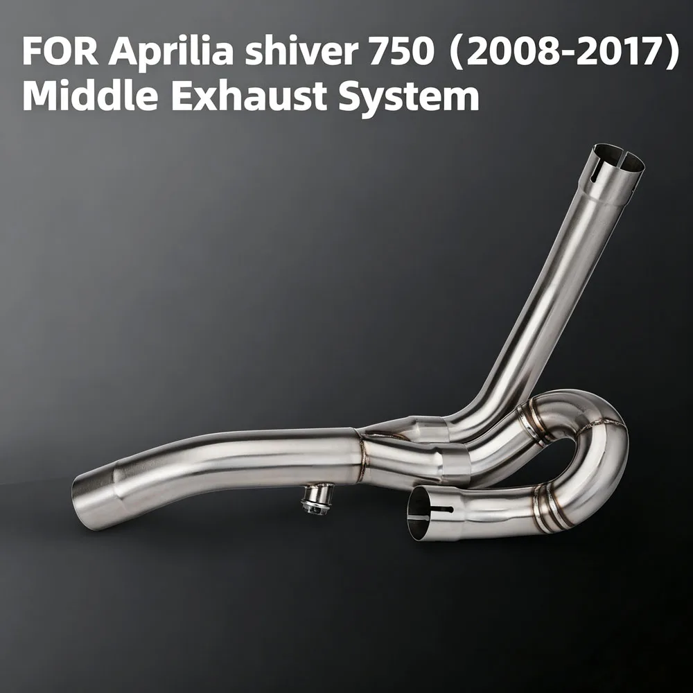 Escape Motorcycle Racing Exhaust Mid Pipe Kit Fit Compatible OEM Muffler For Aprilia Dorsoduro 750 SMV750 Shiver 750 2008-2017