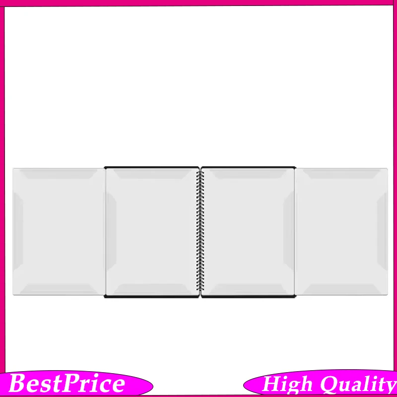 Flatsons FB-02 A4 Size Music Clip Score Holder Paper Sheet Document File Organizer Folder 20 Pockets for Guitar Violin Piano Ues