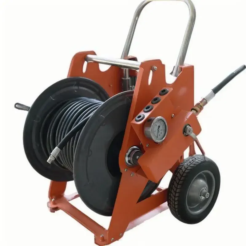 Expandable Garden Hose Reel Portable High Pressure Sprayer Metal Connector with Hose Stand Reel Cart
