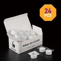 48PCS Disposable Tattoo Dip Foam Sponge Sterilized Dip Cup Caps Sterilized Tattoo Needle Dip Foam Cleaning Cup Tattoo Accessory