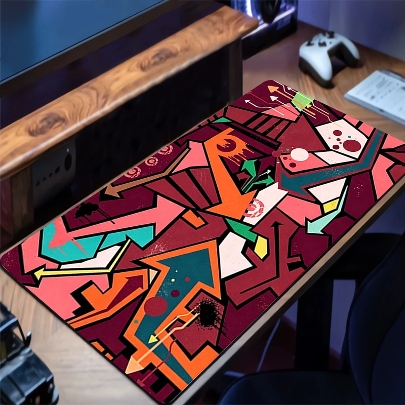 Mouse Pad spray painter  XL Lockedge Large Gaming Accessories Computer Gamer Keyboard Mouse Mat Desk Mousepad For Csgo