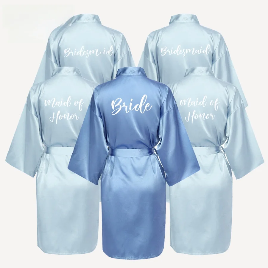 

Sexy Large Size Bridal Maids Nightgown Light Blue Champagne Color Logo Spwear for Women Summer Thin Young Fem Home Clothes