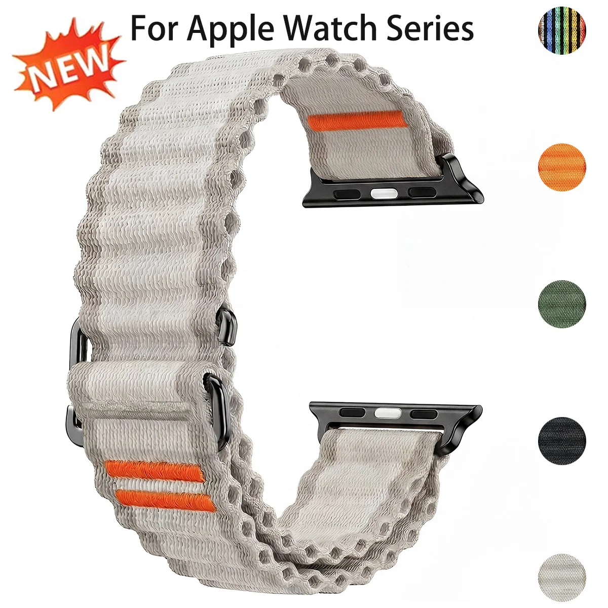 Alpine Loop Armband für Apple Watch Ultra 4/3 S12 11 10 9 8 Atmungsaktives Sportarmband für Iwatch 49 46 44 42 40 38mm Ersatzarmband