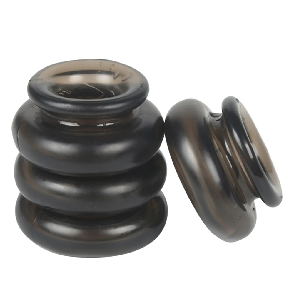 Sex Toy for Men Penis Ring Reusable Male Chasity Cage Scrotum Stretcher Delayed Ejaculation Silicone Cock Ring Penis Enlargement