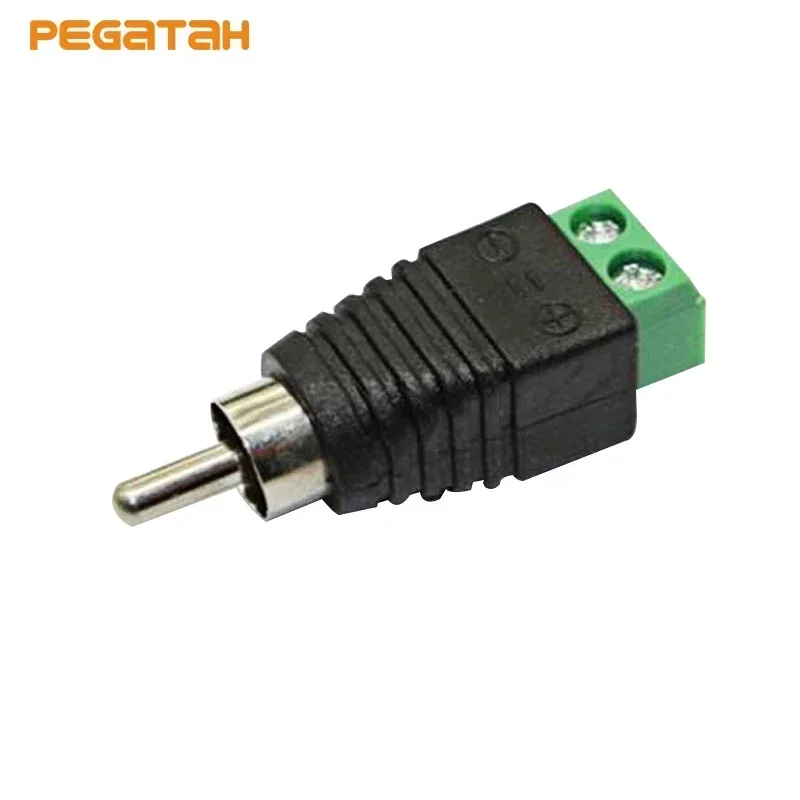 10pcs/5pcs/2pcs BNC Connectors Male RCA plug JR-R55 with audio to terminal block for cctv camera AHD CVI Camera Camera