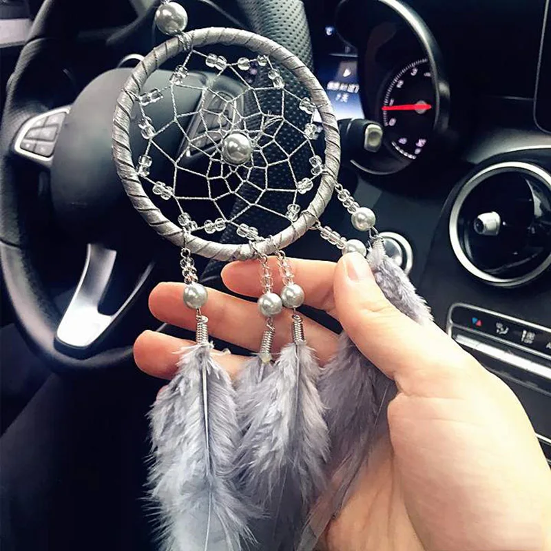 Dream Catcher Hanging Ornaments Indian Wall Car Decoration Birthday Gift Handmade Creative Colorful Feather Dreamcatcher Girls