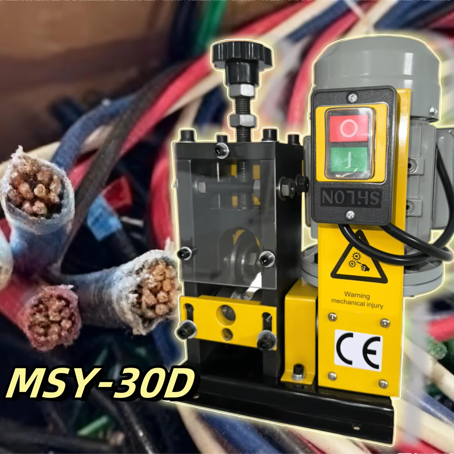 Mayslynn Compact 220V Copper Wire Stripping Machine | Automatic Mini Cable Peeler For Waste Wires