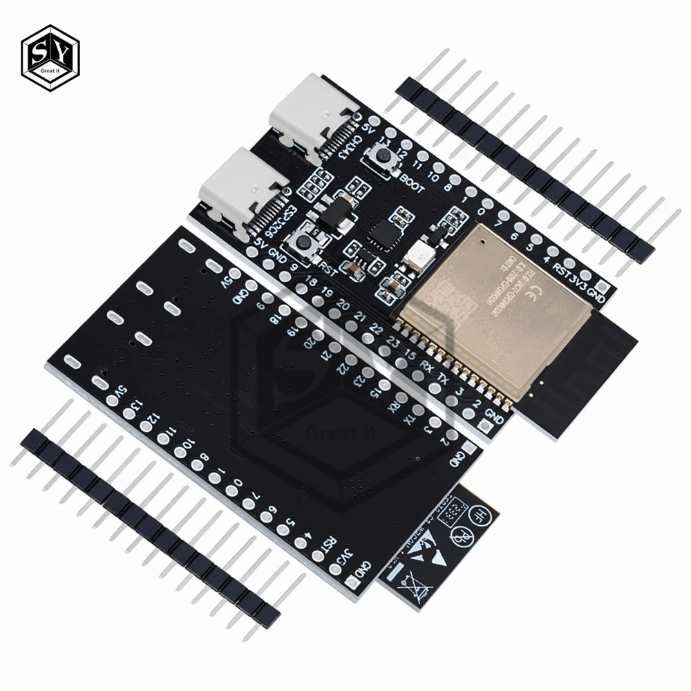 ESP32 / ESP32-C6 WiFi + بلوتوث إنترنت الأشياء المزدوج Type-C مجلس التنمية الأساسية ESP32-C6-Dev-Kit C N16R8 #6