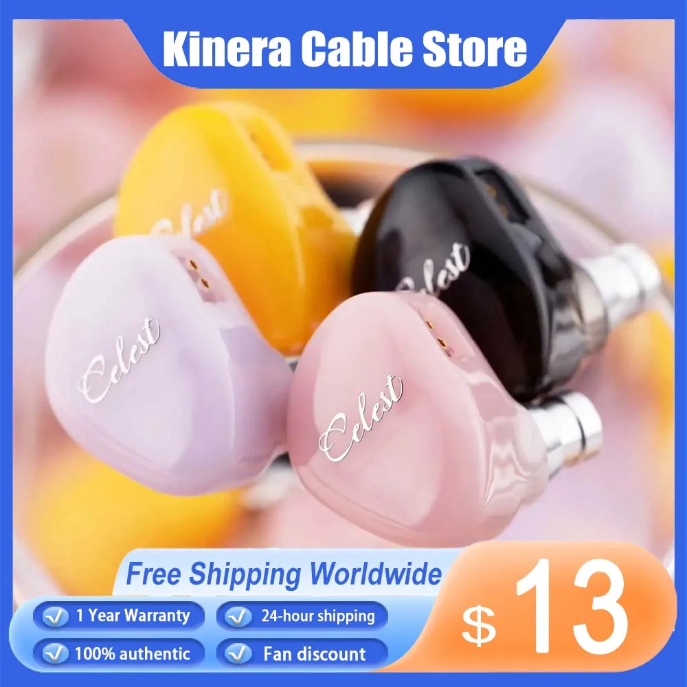 Kinera Celest RUE Monitor intrauditivo auriculares auriculares estéreo bajo IEM música juegos con micrófono auriculares deportes dinámicos