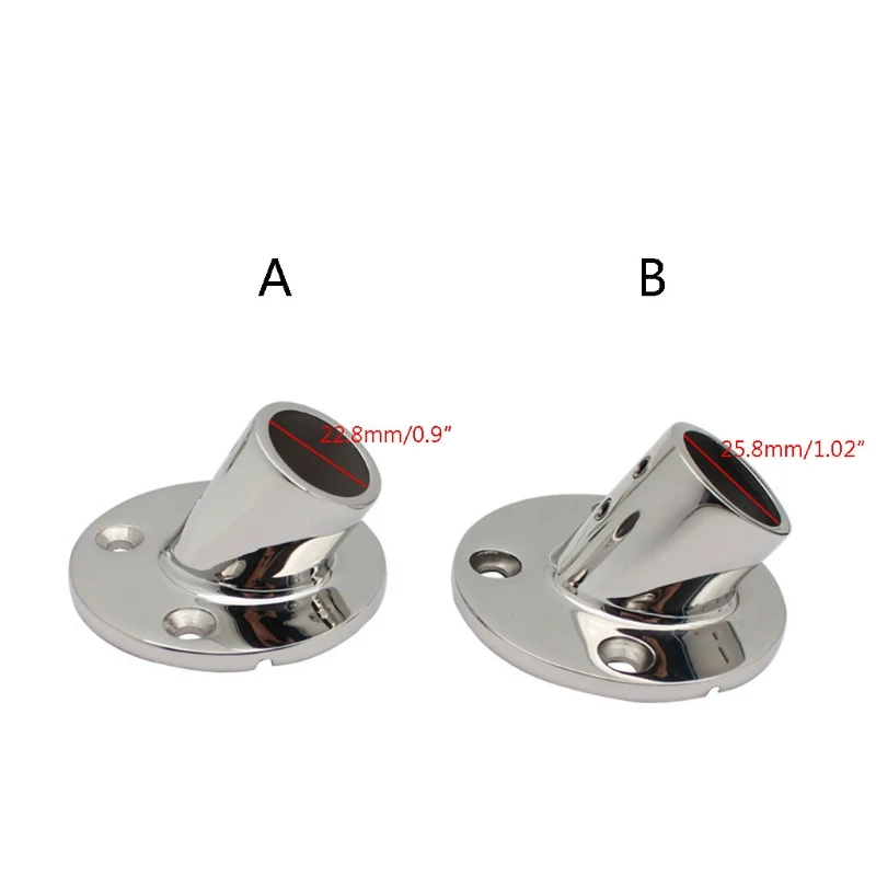 

Marine Grade Casting Boat Hand Railing Fittings Round Base 60 Degree Tube Base