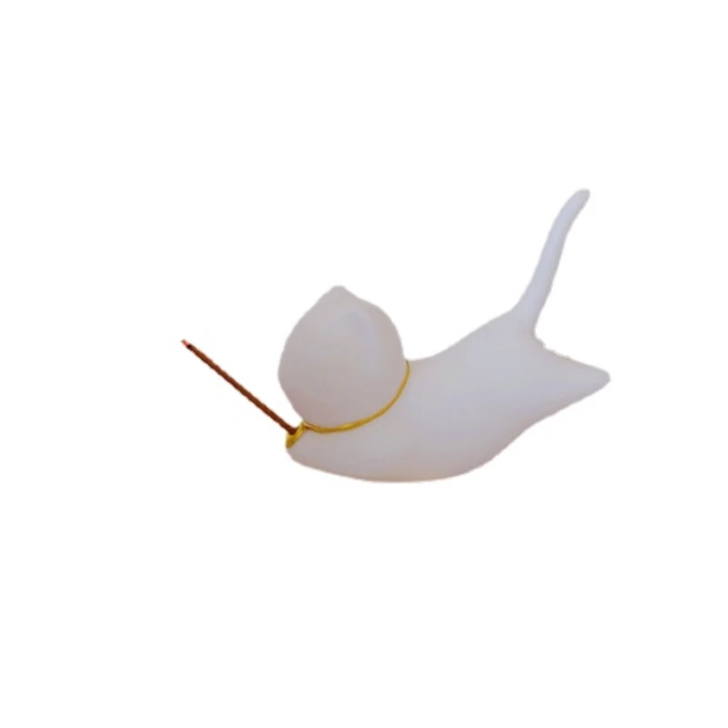 

Cat Incense Holder Ceramic Decoration Osmanthus Joss-Stick Censer Indoor Refreshing Fragrance Creative Gift