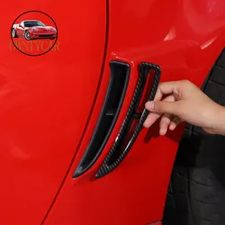 For Chevrolet Corvette C6 2005-2013 ABS Carbon Fiber Car Shark Gills Side Fender Vent Stickers Car Accessories