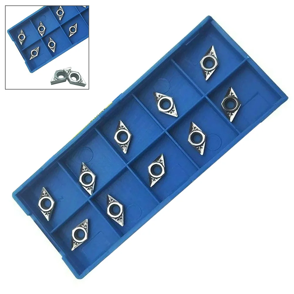 

10pc DCGT070204-AK H01 DCGT21.51-AK Carbide Insert Metal Lathe Machine CNC Blade Milling Turning Mechanical Workshop Tool
