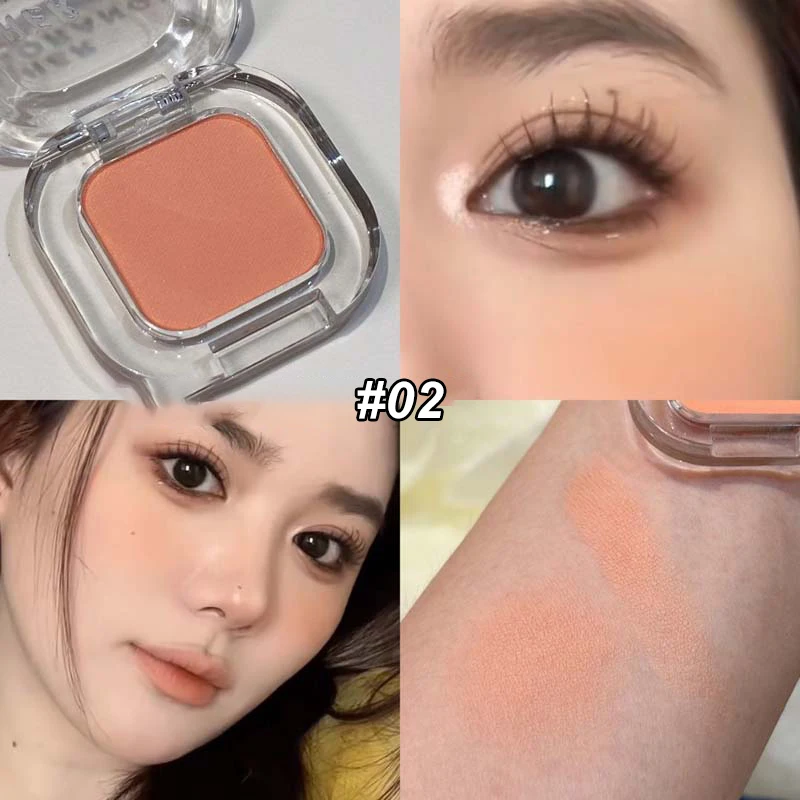 Rotbraune Monochrome Eyeliner-Lidschatten-Puder-Palette Seidig Matte Schokoladenfarbene Lying-Silkworm-Eyeliner Wasserfestes Aegyo-sal Make-up