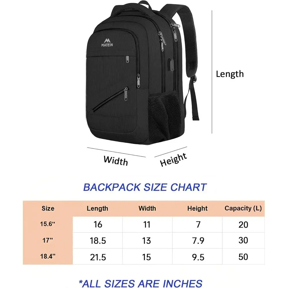 Mochila universitaria grande aprobada por TSA con compartimento para portátil para 17 cuadernos, resistente al agua, ideal para el trabajo y los viajes, Perfec