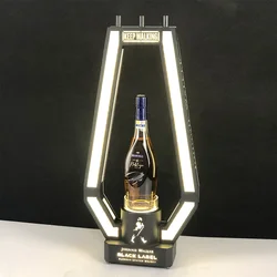 Metal Luxury Johnnie Whisky Cold fireworks Walker Champagne Liquor Bottle Holder Stand Led Whiskey Bottles Glorifiers Presenter
