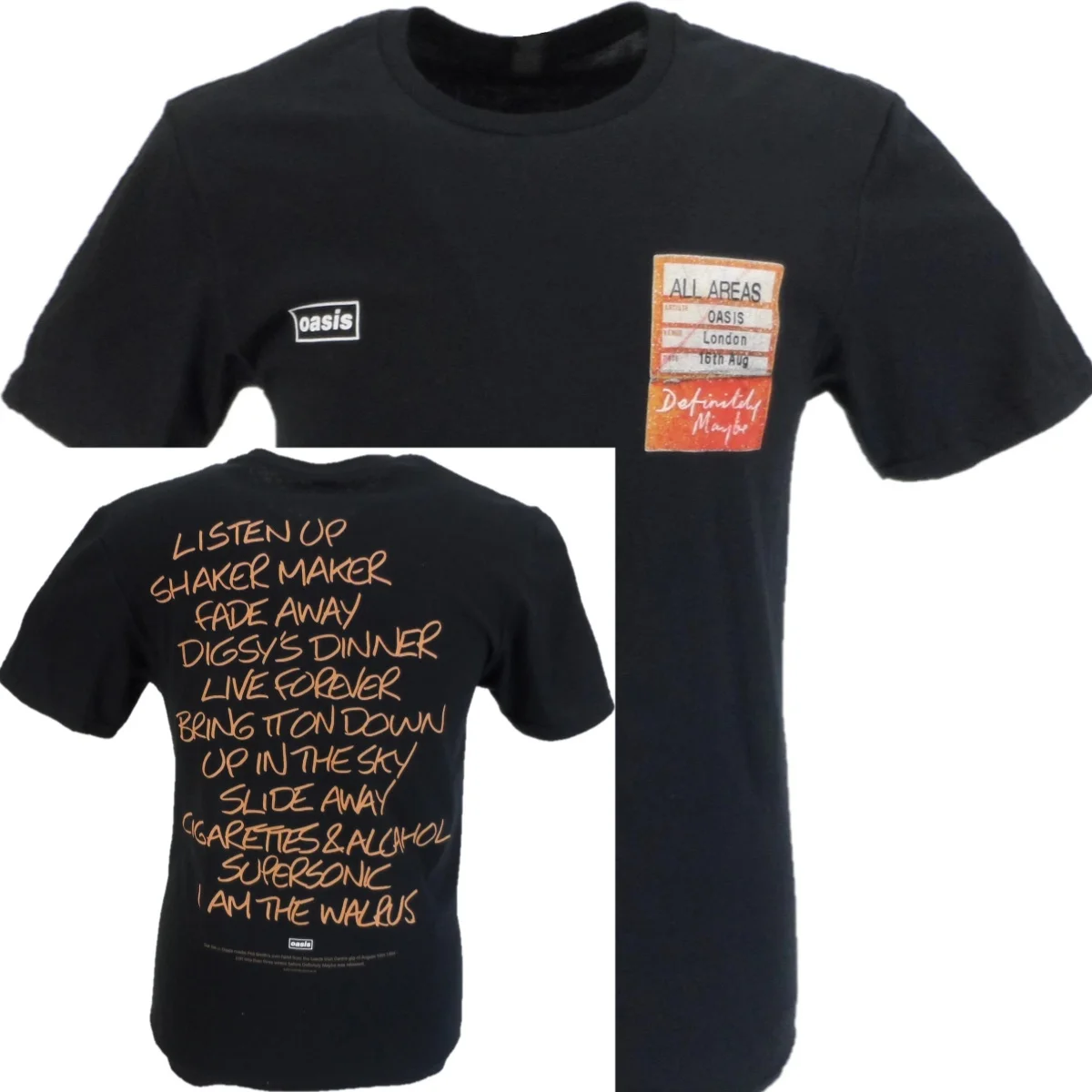 تي شيرت رجالي واحة بالتأكيد ربما قائمة الإعدادية السوداء ذات الخلفية الفاخرة الراقية لكل من الرجال والنساء أفضل Y2k صيفي رائجة البيع #1
