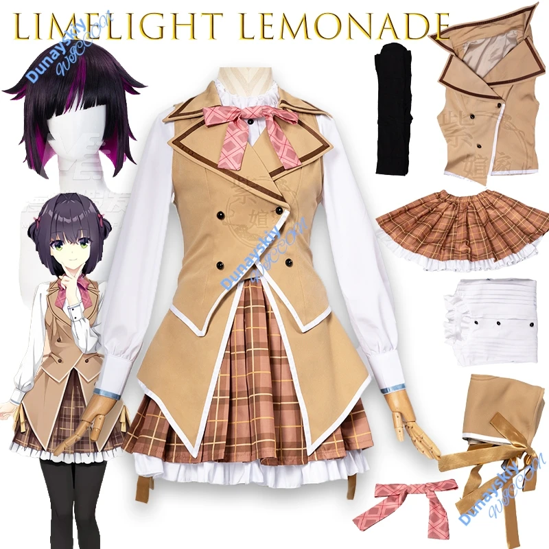 LimeLight-Disfraz de mermelada de limonada, albaricoque oculto, isla de perlas, cruce, Luna, deseo, juego de Anime, traje de fiesta de Navidad