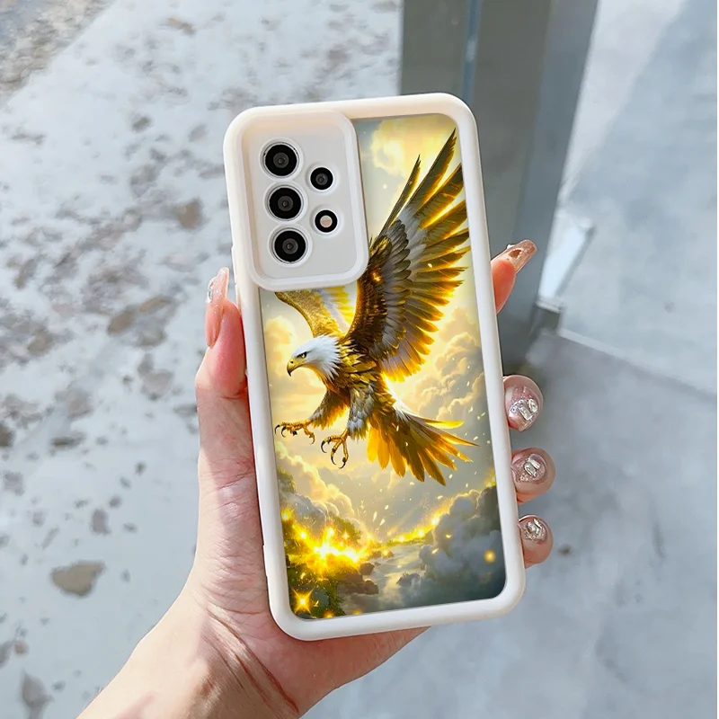 حافظة هاتف أنيقة على شكل نسر ذهبي ماسي لهاتف موتورولا موتو إيدج 60 50 فيوجن 40 نيو G85 G84 G75 G24 G86 غطاء ناعم Fundas #3