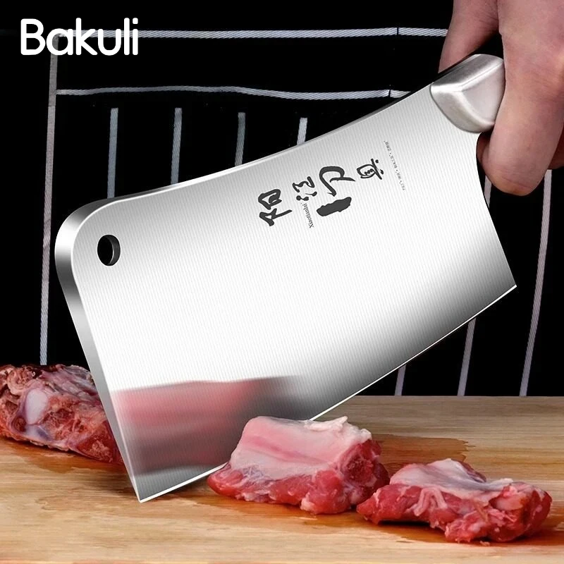Stainless steel Kitchen Bone Cutting knife Home Heavy-duty Bone Chopper Knife Cooking tool Butcher Special Bone Chopping knife