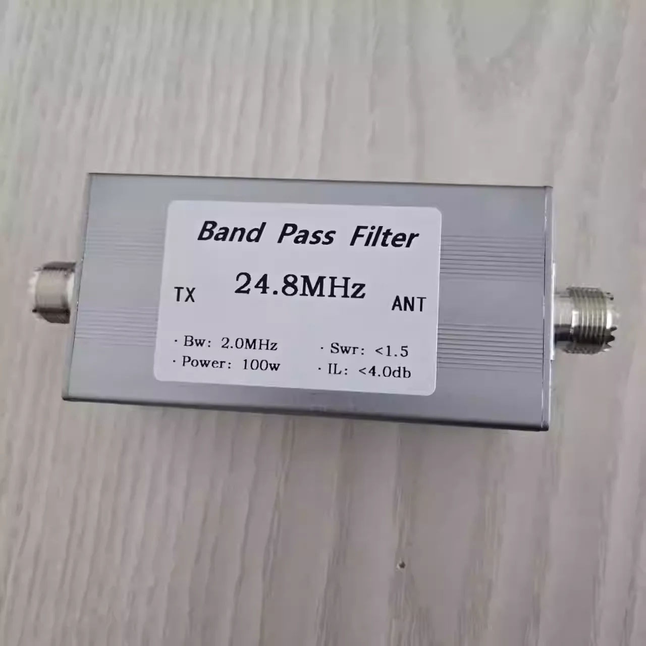 BPF-24.8M-100WM shortwave bandpass filter 100w high isolation narrowband M Mother Seat
