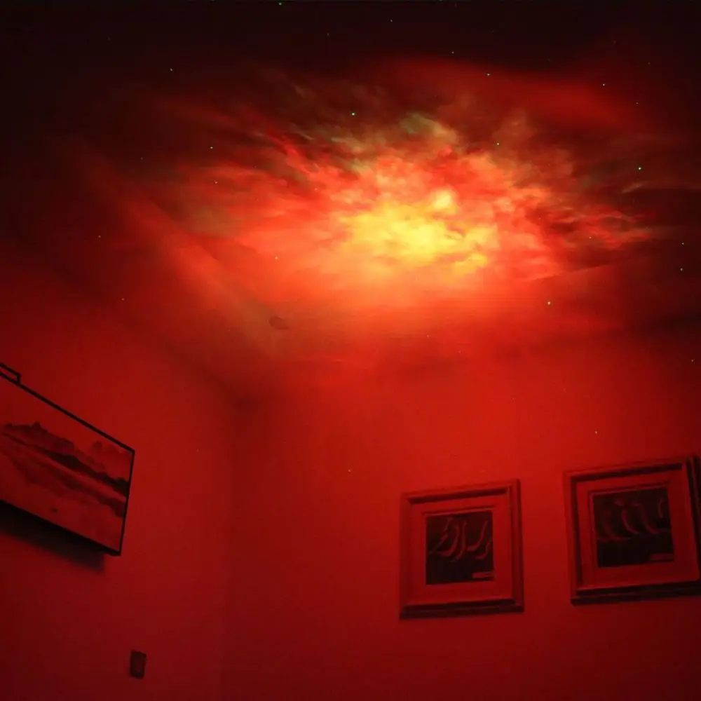 Remote Control Astronaut Projector LED Light Source Ceiling Mount Star Projector Starry Projection Nebula Light Bedroom Decor