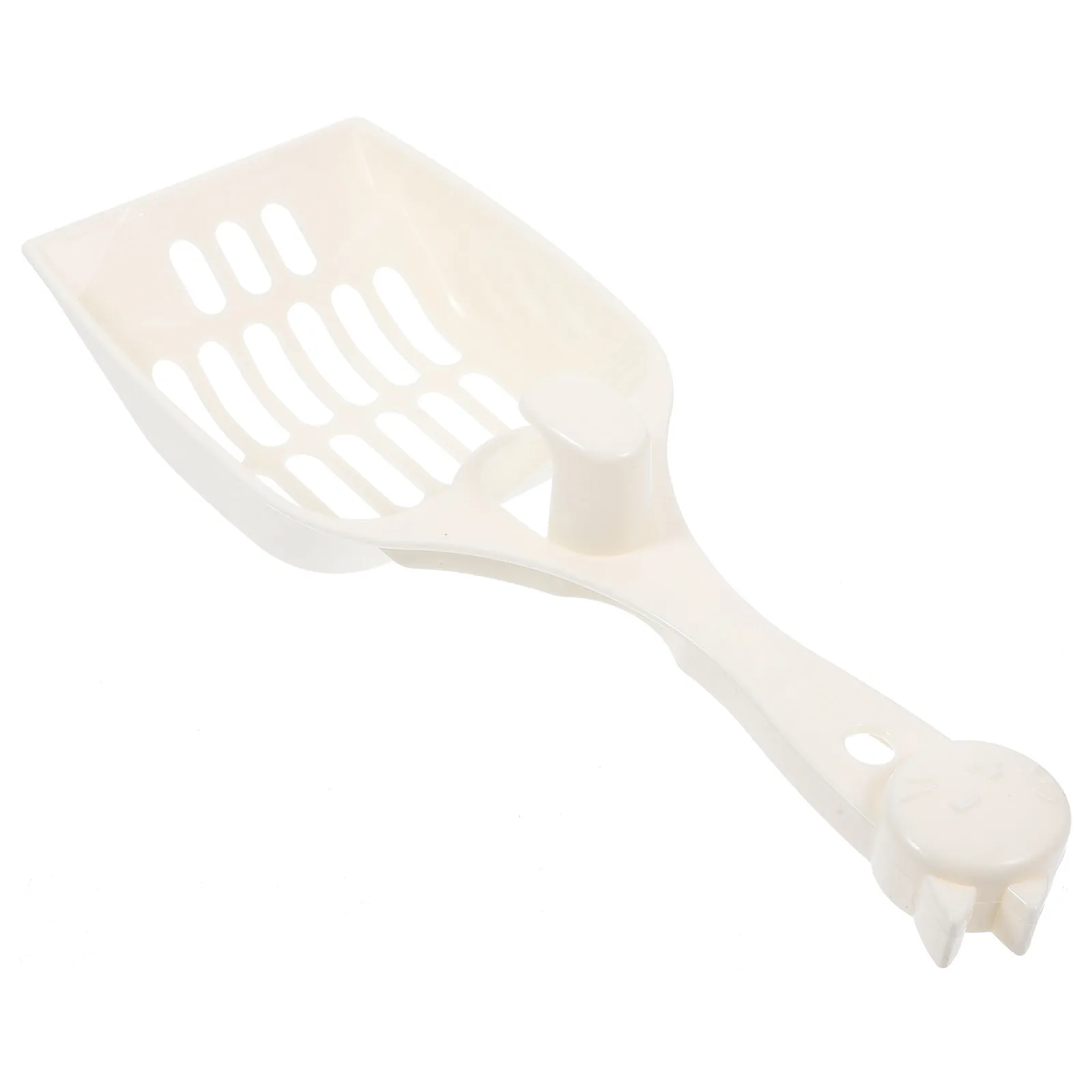 Premium Plastic Cat Litter Scoop Ergonomic Long Handle Hollow Design for Cats Dogs Easy Clean Hang Hole Pet Waste Remover Litter