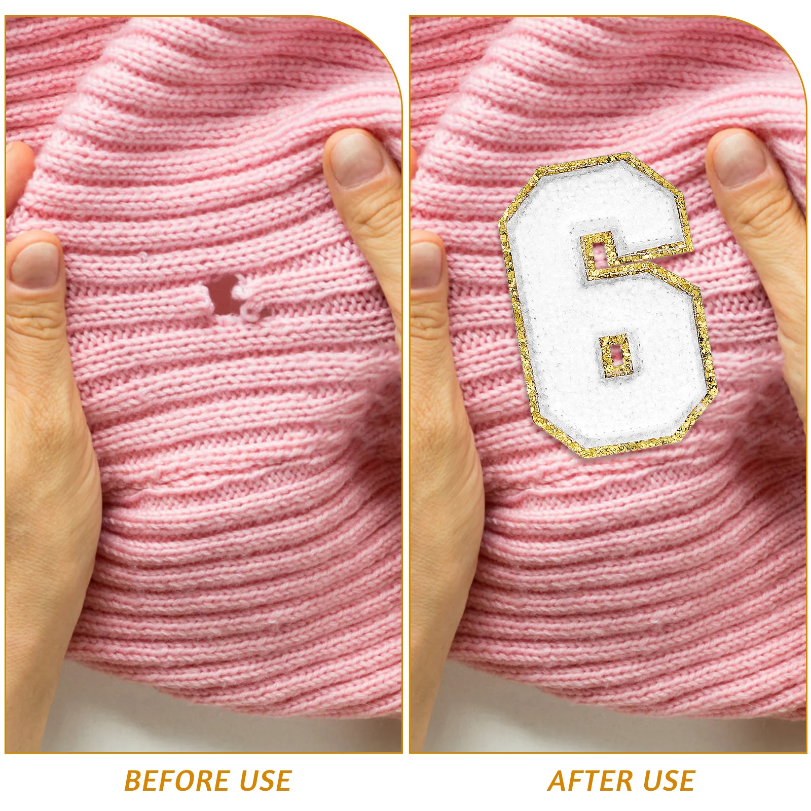 

20pcs Embroidered Cloth Patches Iron Numbers Appliques for Clothes Hole Patches Decorative Accessories Sewing Supplies