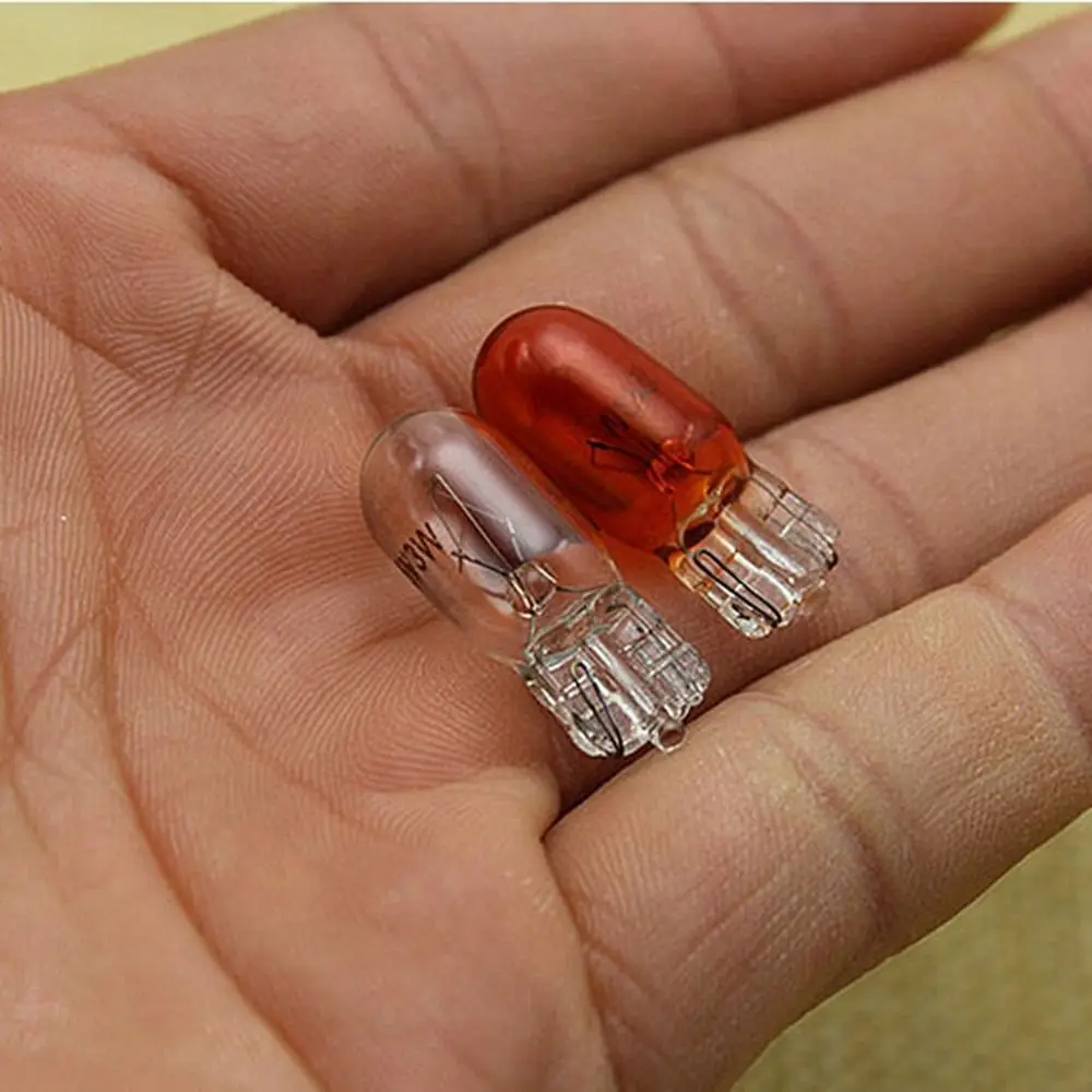 10pcs New 12v 48v Electric Bike Accessories White/Red Glass Motorcycle Bulb Plug-in Bulb Electric Bike Parts