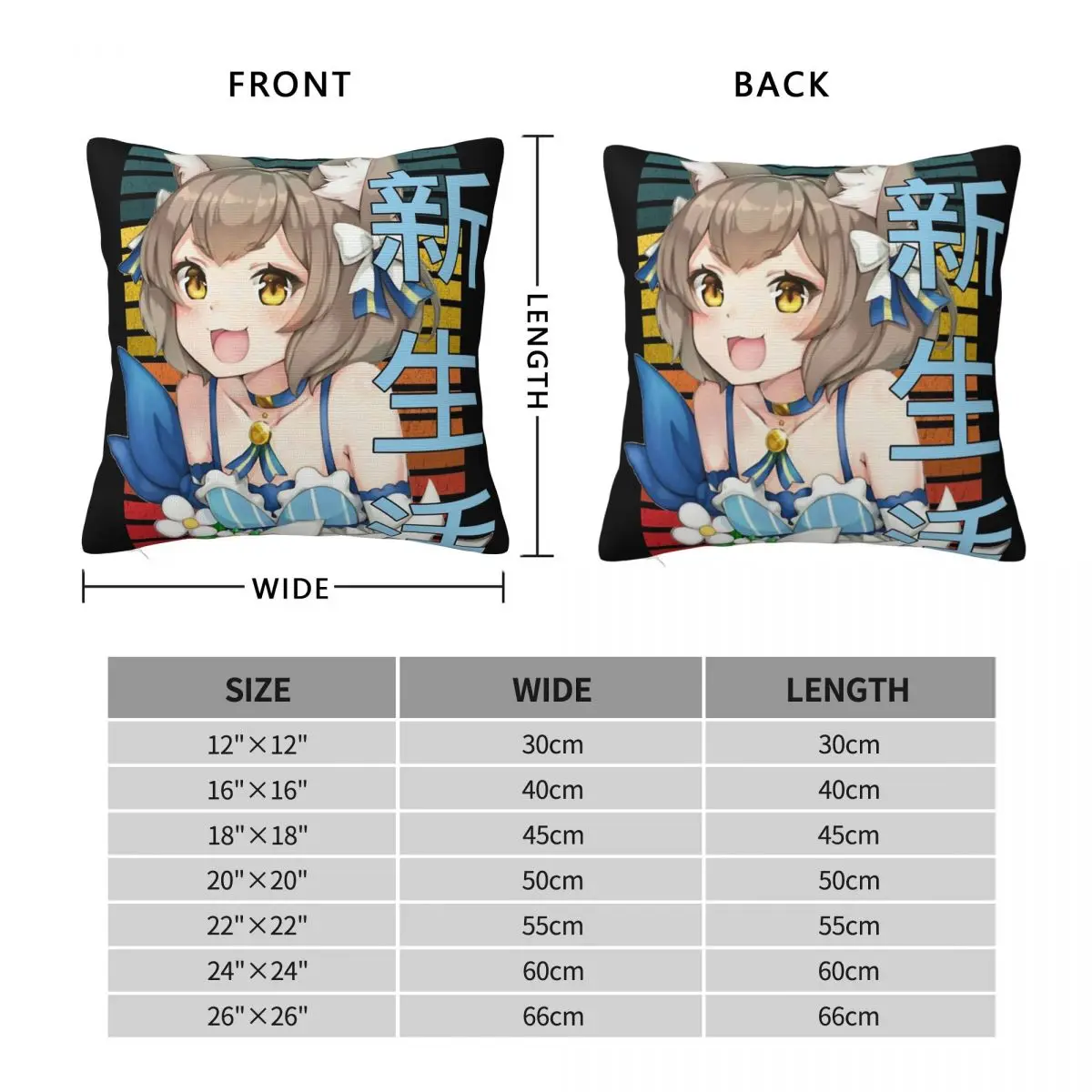 Felix Argyle ReZero Starting Life Pillowcase Polyester Linen Velvet Pattern Zip Decor Home Cushion Case