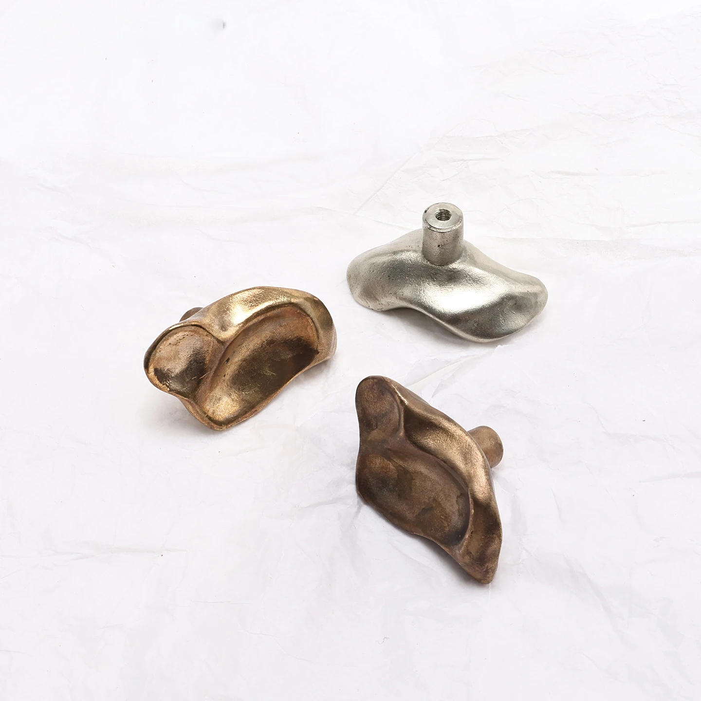 Stone shaped bronze cabinet handle — product image 14