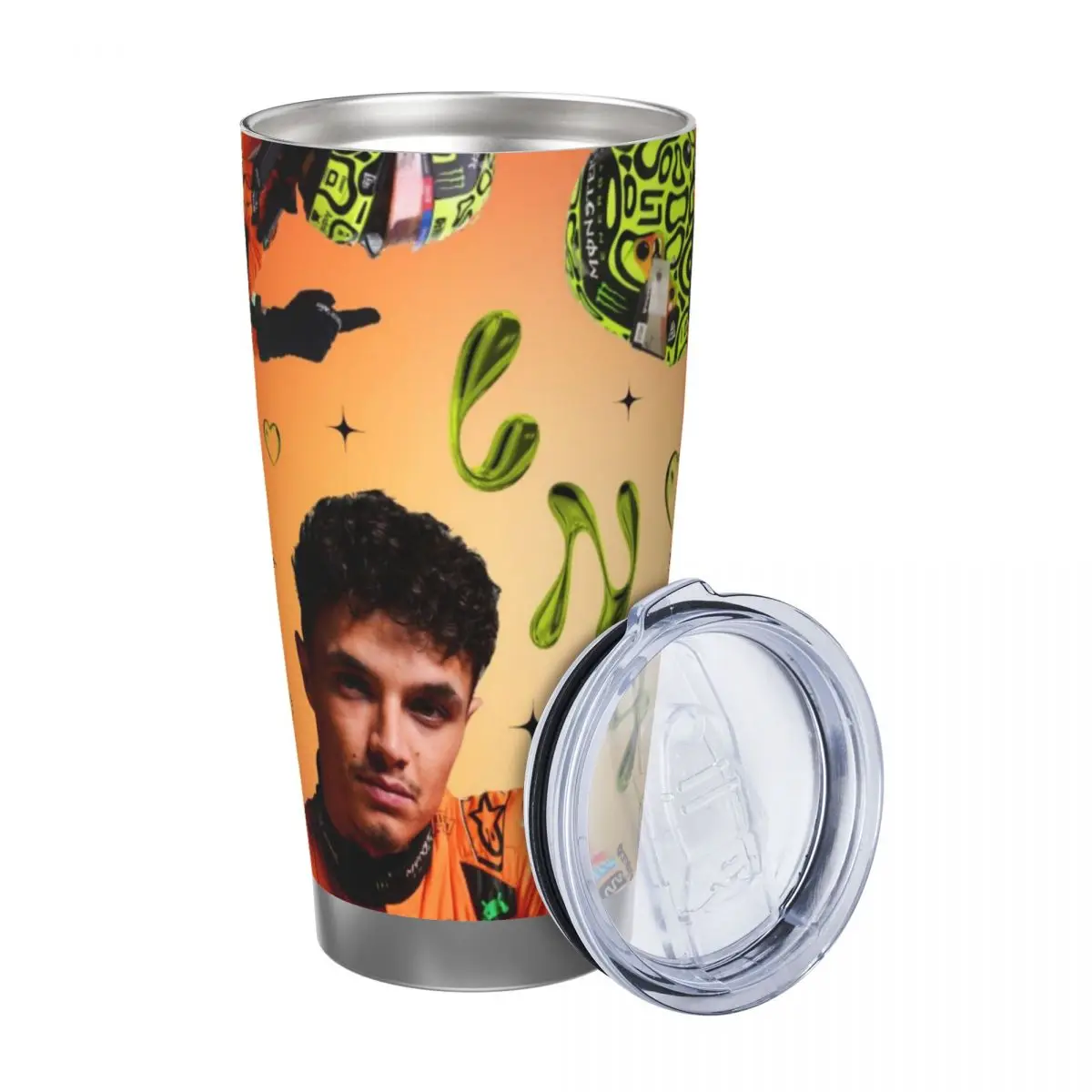 Lando Norris 20oz Stainless Steel Insulated Thermal Coffee Car Cup Cold Hot Mugs Vacuum Flask