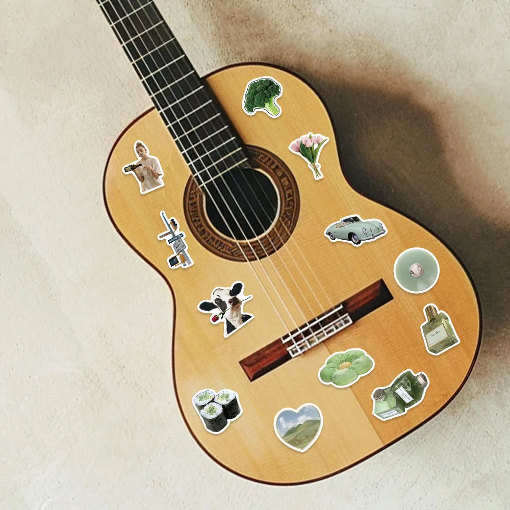 62Pcs，Spring style stickers, suitable for suitcases laptops skateboards phone cases，waterproofsticker