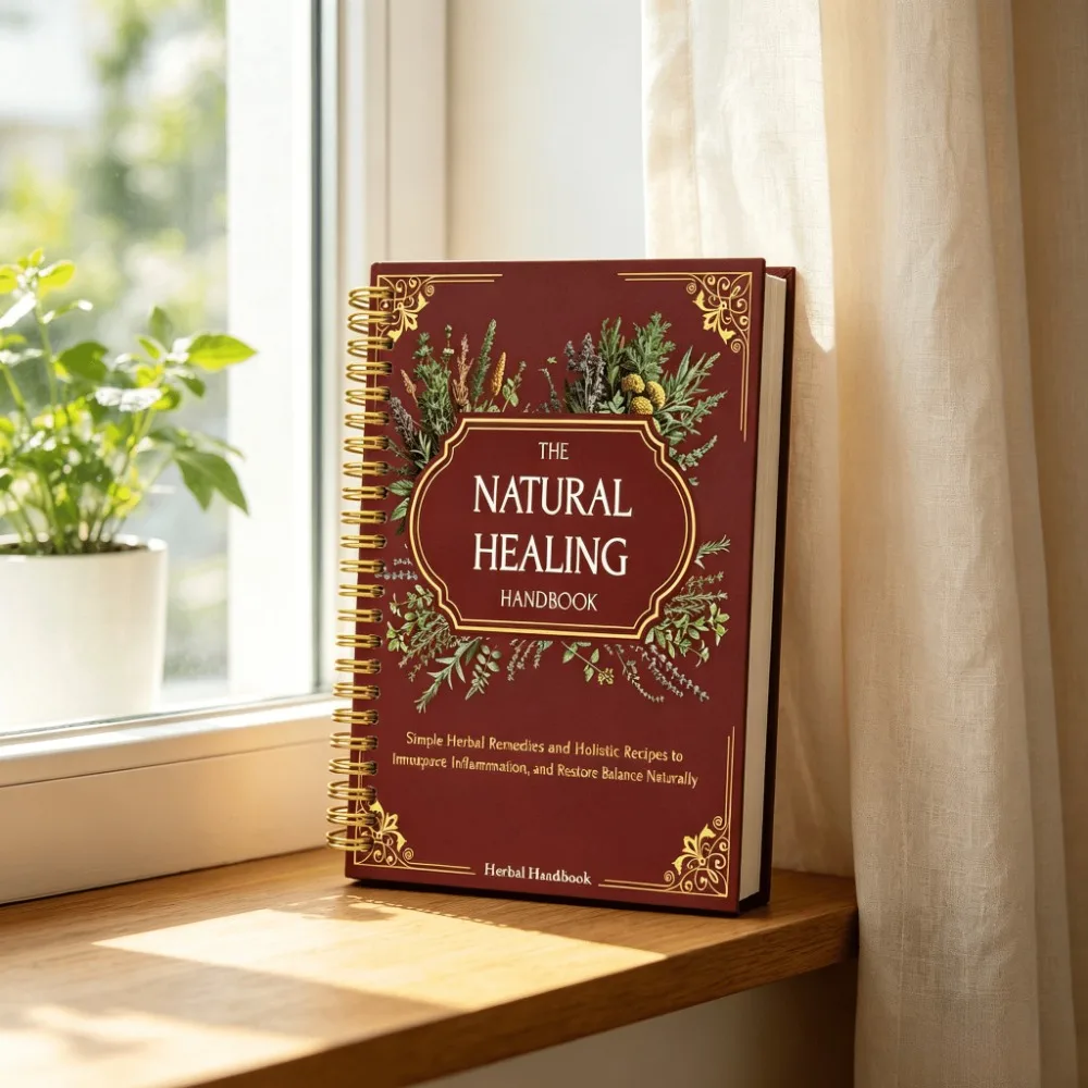 `The Natural Healing Handbook English Herbal Health Lovers Spiral Bound Holistic Natural Immunity Herbal Remedies Guide `