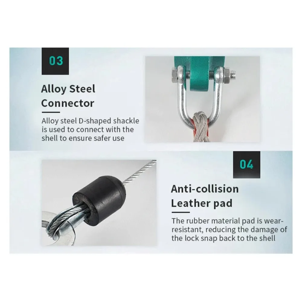 3-15m High Altitude Fall Protector Descent Device Safety Belt Fall Arrester Automatic Rope Lock Self-Locking Device