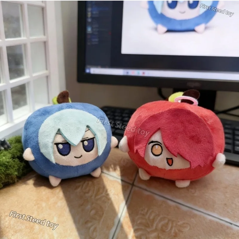 

Новая плюшевая игрушка Touhou Project, 10 см, милая мультяшная мягкая кукла-брелок Apple Cirno Apple Pie, украшение для ключей, подарок для детей