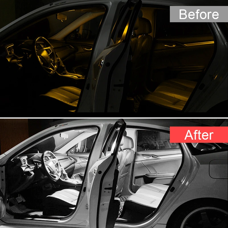 For BMW 3 Series E36 E46 M3 E90 E91 Sedan Touring Car LED Bulbs Reading Lamp Vanity Mirror Trunk Light Lighting Accessories