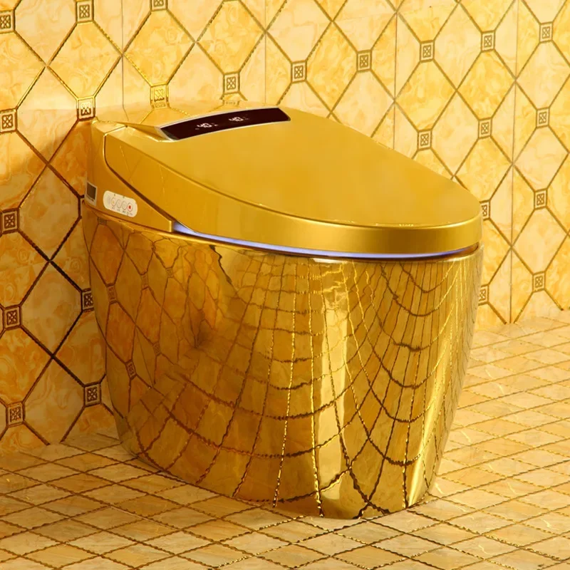 

Household Smart Toilet Automatic Flip Golden Toilet Toilet Bathroom Foam